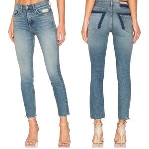 GRLFRND Karolina High Rise Button-fly Rigid Jeans in Whole Lotta Love Size 26